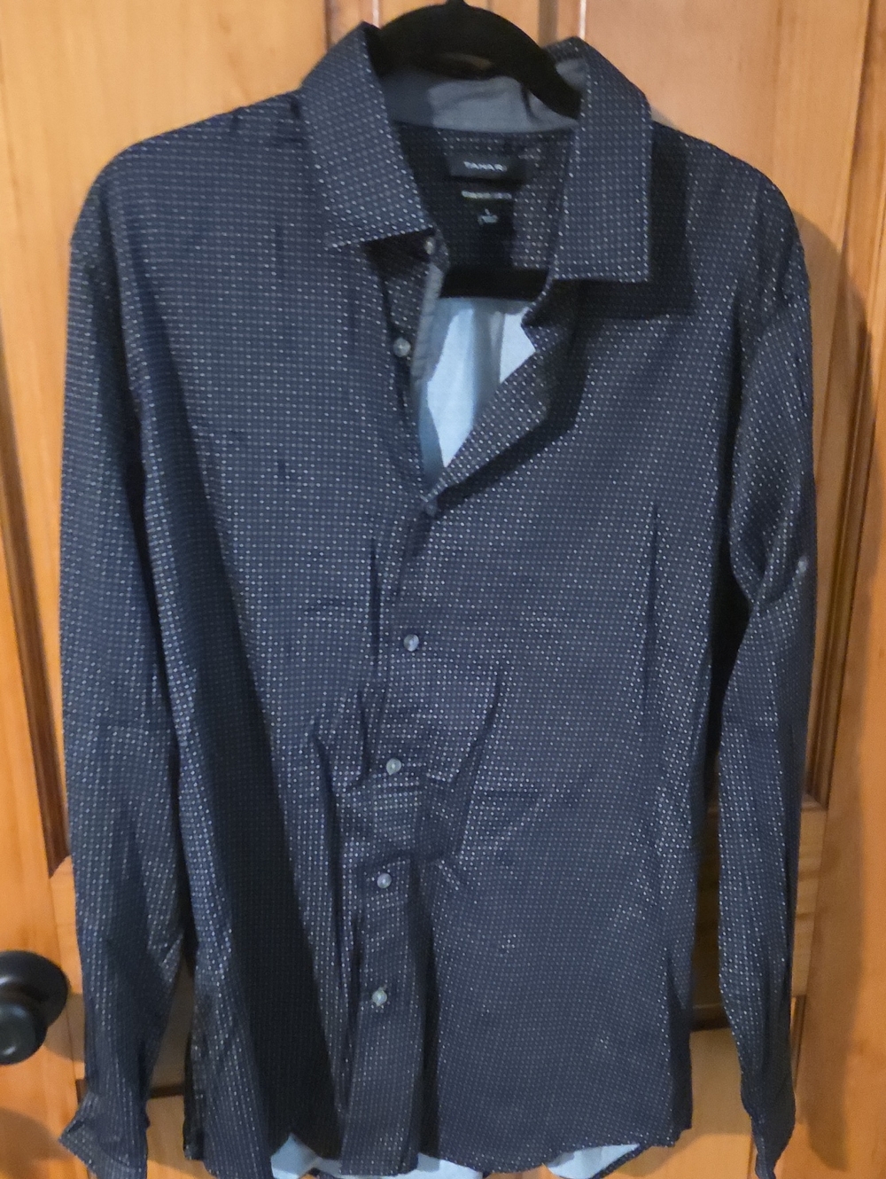 Tahari Black and White Patterned Shirt Jacket